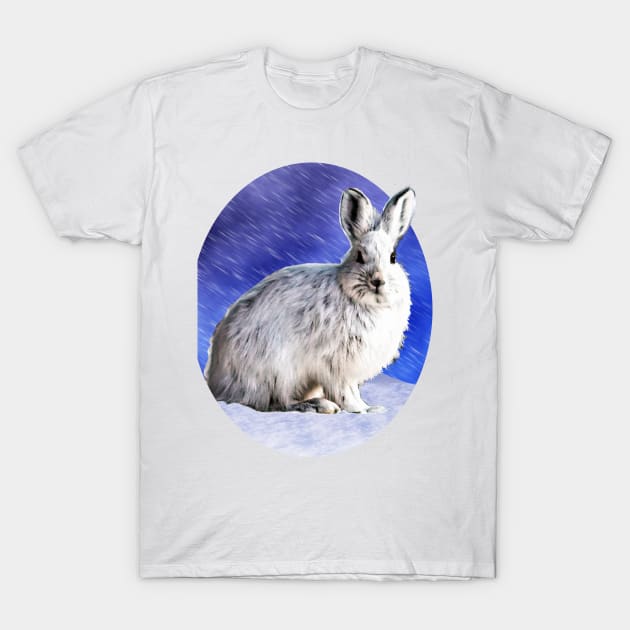 Snow Bunny T-Shirt by RoxanneG